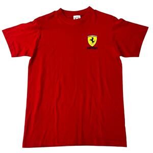 Ferrari Men's SM Logo Red Graphic T-shirt